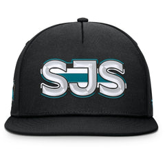 NHL San Jose Sharks Fanatics Authentic Pro Rink Team Code Snapback Hat