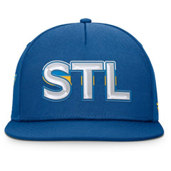 NHL St. Louis Blues Fanatics Authentic Pro Rink Team Code Snapback Hat