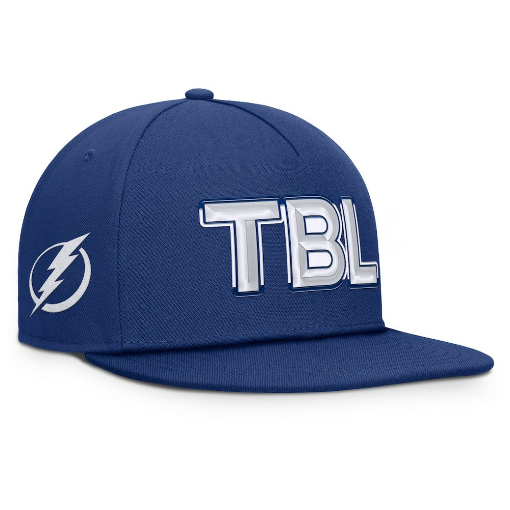 NHL Tampa Bay Lightning Fanatics Authentic Pro Rink Team Code Snapback Hat