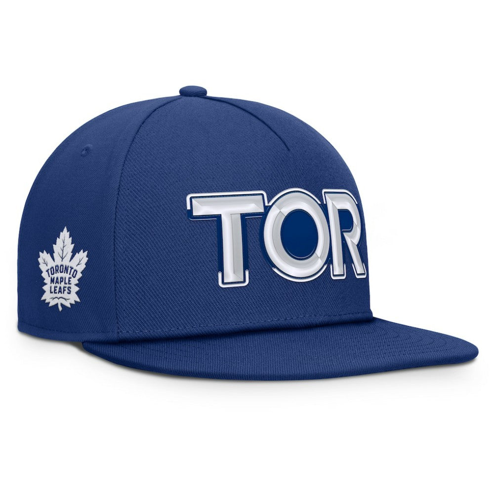 NHL Toronto Maple Leafs Fanatics Authentic Pro Rink Team Code Snapback Hat