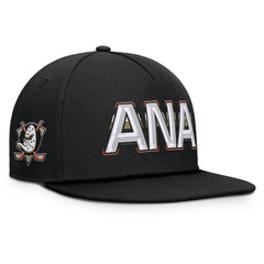 NHL Anaheim Ducks Fanatics Authentic Pro Rink Team Code Snapback Hat
