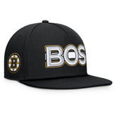 NHL Boston Bruins Fanatics Authentic Pro Rink Team Code Snapback Hat