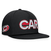 NHL Carolina Hurricanes Fanatics Authentic Pro Rink Team Code Snapback Hat