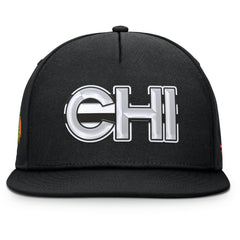 NHL Chicago Blackhawks Fanatics Authentic Pro Rink Team Code Snapback Hat