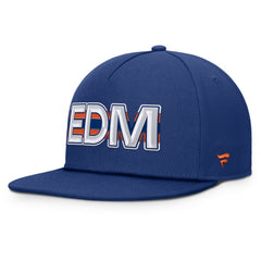 NHL Edmonton Oilers Fanatics Authentic Pro Rink Team Code Snapback Hat