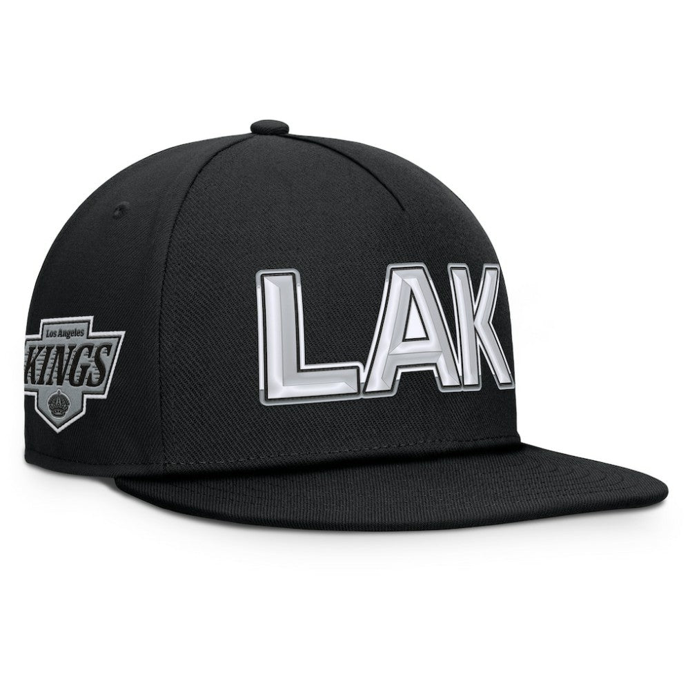 NHL Los Angeles Kings Fanatics Authentic Pro Rink Team Code Snapback Hat
