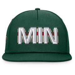 NHL Minnesota Wild Fanatics Authentic Pro Rink Team Code Snapback Hat