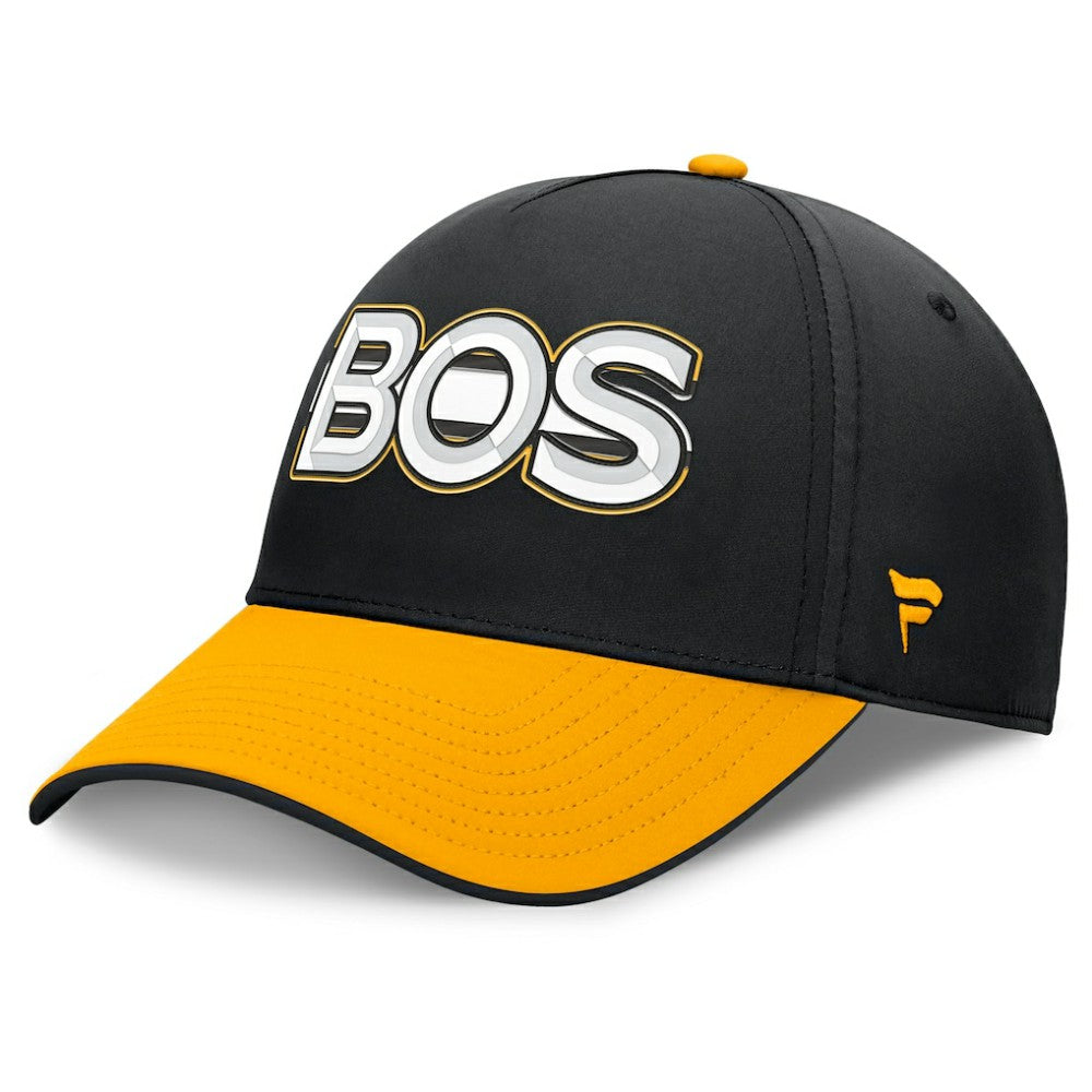 NHL Boston Bruins Fanatics Authentic Pro Rink Team Code Flex Hat
