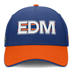 NHL Edmonton Oilers Fanatics Authentic Pro Rink Team Code Flex Hat