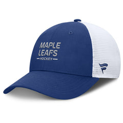 NHL Toronto Maple Leafs Fanatics Authentic Pro Rink Lockup Adjustable Trucker Hat