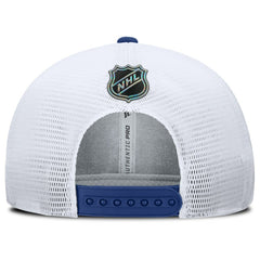 NHL Toronto Maple Leafs Fanatics Authentic Pro Rink Lockup Adjustable Trucker Hat