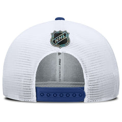 NHL Vancouver Canucks Fanatics Authentic Pro Rink Lockup Adjustable Trucker Hat