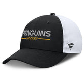 NHL Pittsburgh Penguins Fanatics Authentic Pro Rink Lockup Adjustable Trucker Hat
