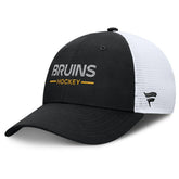NHL Boston Bruins Fanatics Authentic Pro Rink Lockup Adjustable Trucker Hat