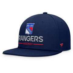 NHL New York Rangers Fanatics Authentic Pro Rink Lockup Snapback Hat