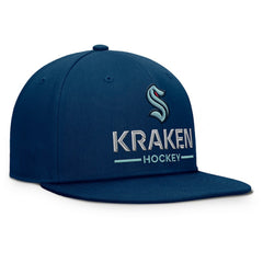 NHL Seattle Kraken Fanatics Authentic Pro Rink Lockup Snapback Hat