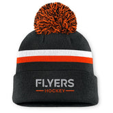 NHL Philadelphia Flyers Fanatics Women's Authentic Pro Rink Cuffed Knit Hat with Pom
