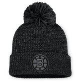 NHL Boston Bruins Fanatics Women's Authentic Pro Road Cuffed Knit Hat with Pom