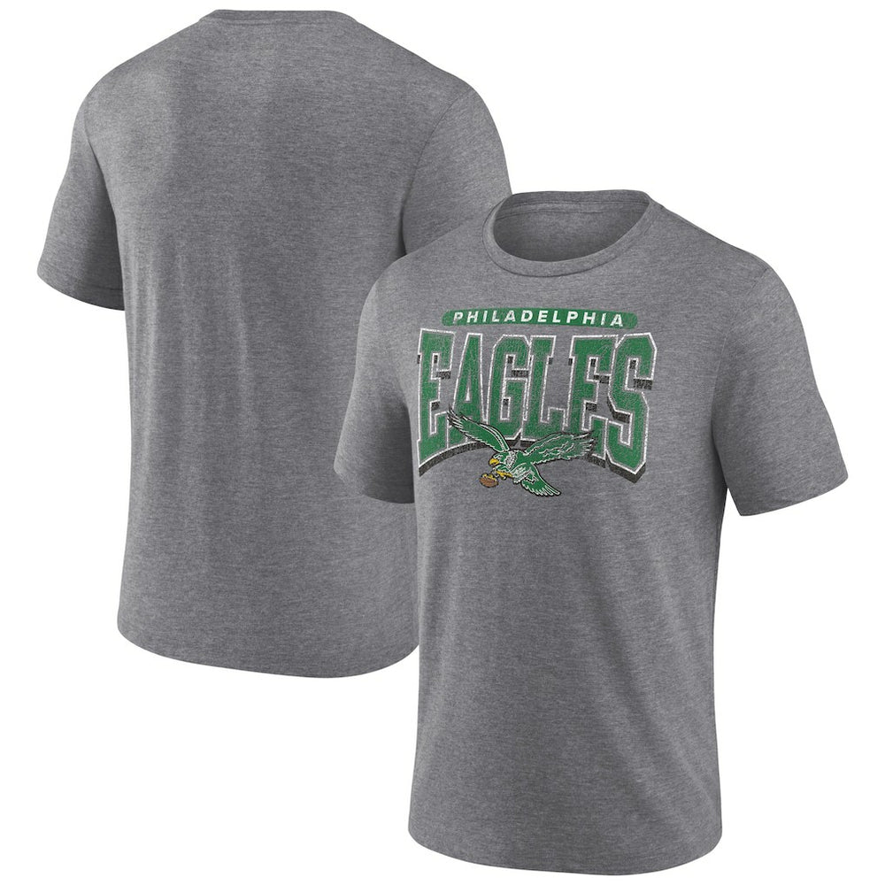 Warped Block Tri-Blend T-Shirt - Philadelphia Eagles T-shirts
