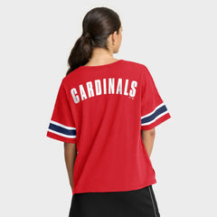 Red St. Louis Cardinals Fanatics Women's Curl Route T-Shirt