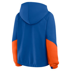 Royal New York Mets Fanatics Women's Oversized Time to Win Pullover Hoodie