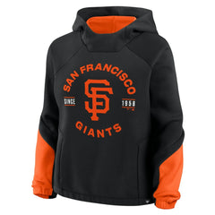 Black San Francisco Giants Fanatics Women's Oversized Time to Win Pullover Hoodie