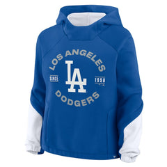 Royal Los Angeles Dodgers Fanatics Women's Oversized Time to Win Pullover Hoodie