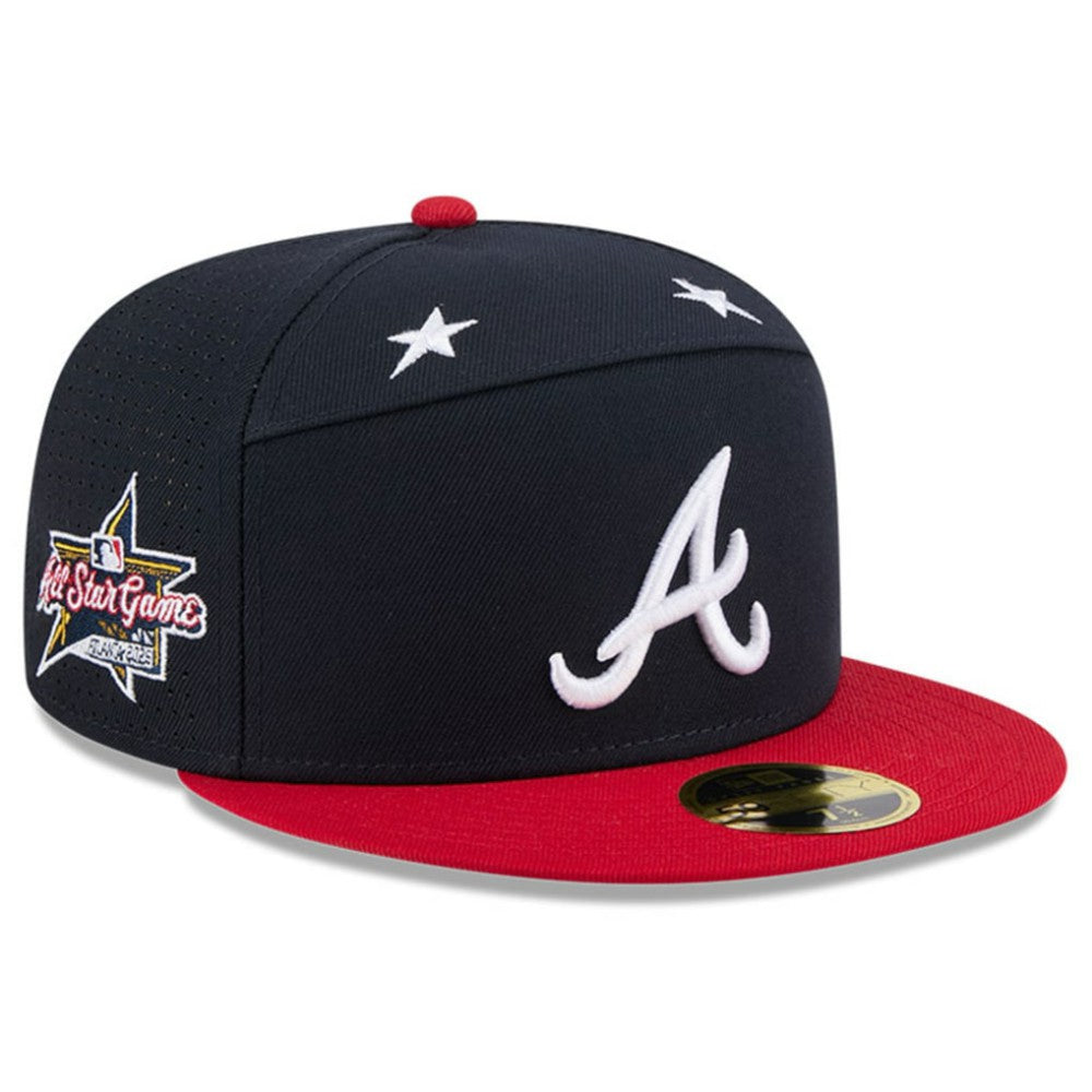 Navy/Red Atlanta Braves New Era 2025 MLB All-Star Game Side Patch 59FIFTY Fitted Hat