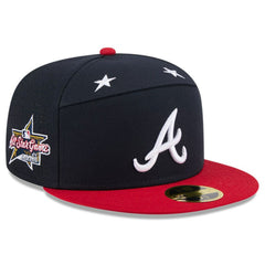 Navy/Red Atlanta Braves New Era 2025 MLB All-Star Game Side Patch 59FIFTY Fitted Hat