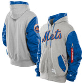 Royal/Grey New York Mets New Era x Alpha Industries MA-1 Full-Zip Hoodie Jacket