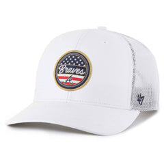 White Atlanta Braves '47 Homage Adjustable Trucker Hat