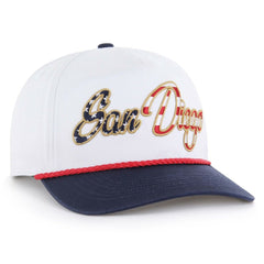 White San Diego Padres '47 Patriotic Overhand Hitch Adjustable Hat