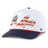 White St. Louis Cardinals '47 Patriotic Overhand Hitch Adjustable Hat