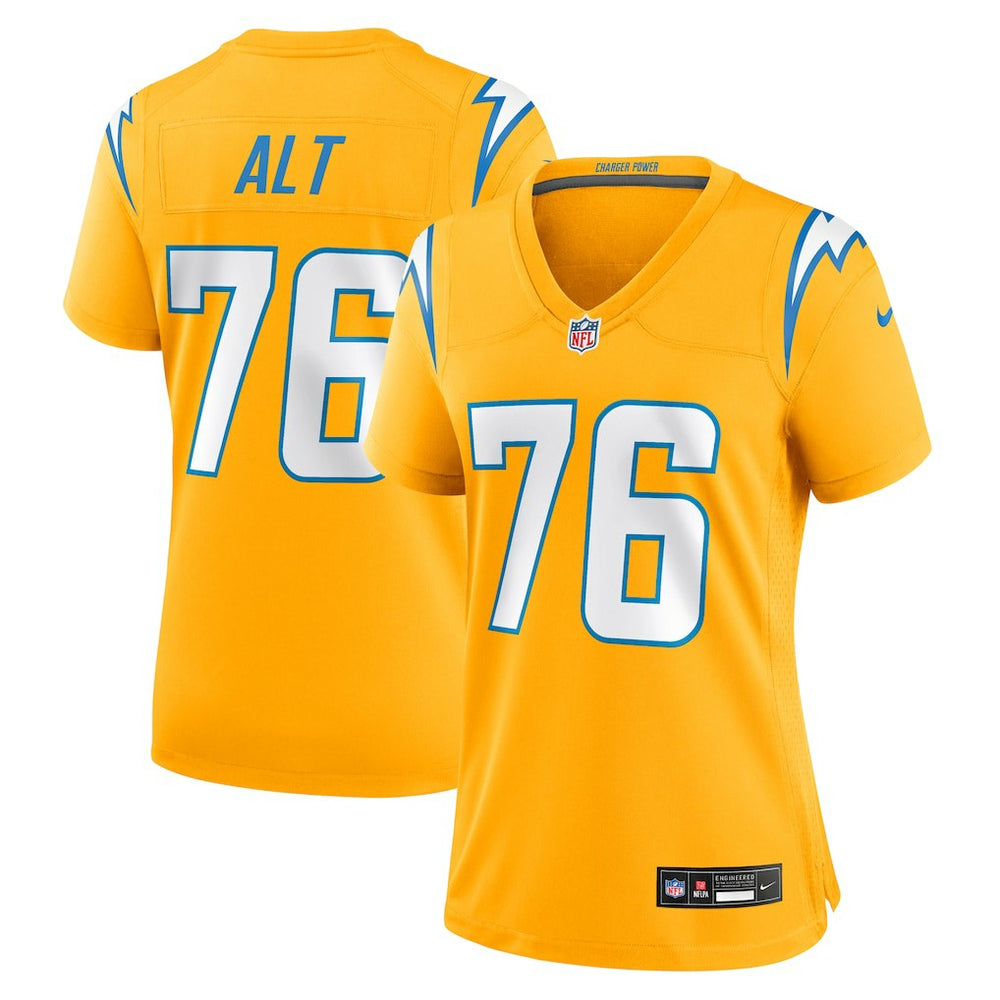 Joe Alt Women's Alternate Charger Power Game Jersey - Los Angeles Chargers Jerseys