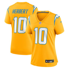 Justin Herbert Women's Alternate Charger Power Game Jersey - Los Angeles Chargers Jerseys