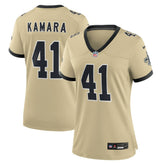 Alvin Kamara Women's Gameday Golds Alternate Game Player Jersey - New Orleans Saints Jerseys