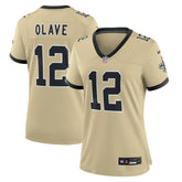 Chris Olave Women's Gameday Golds Alternate Game Player Jersey - New Orleans Saints Jerseys