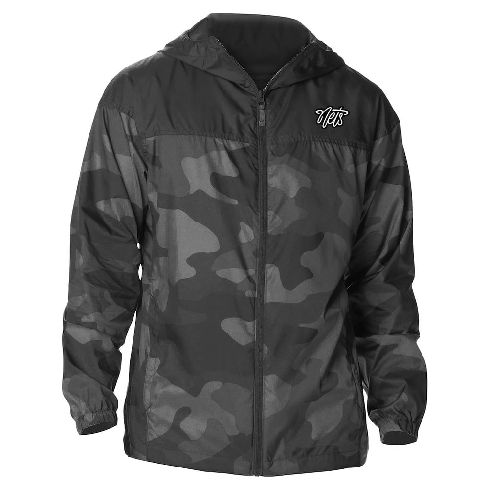 Columbia Brooklyn Nets Camo Flash Challenger Windbreaker Full-Zip Jacket
