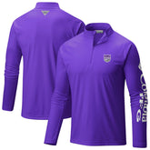 Columbia Sacramento Kings Terminal Tackle Raglan Omni-Shade Quarter-Zip Jacket