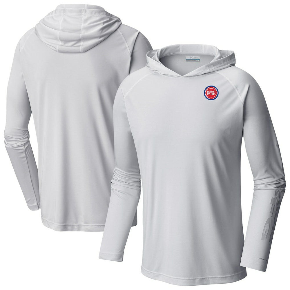 Columbia Detroit Pistons Terminal Tackle Long Sleeve Hoodie T-Shirt sale