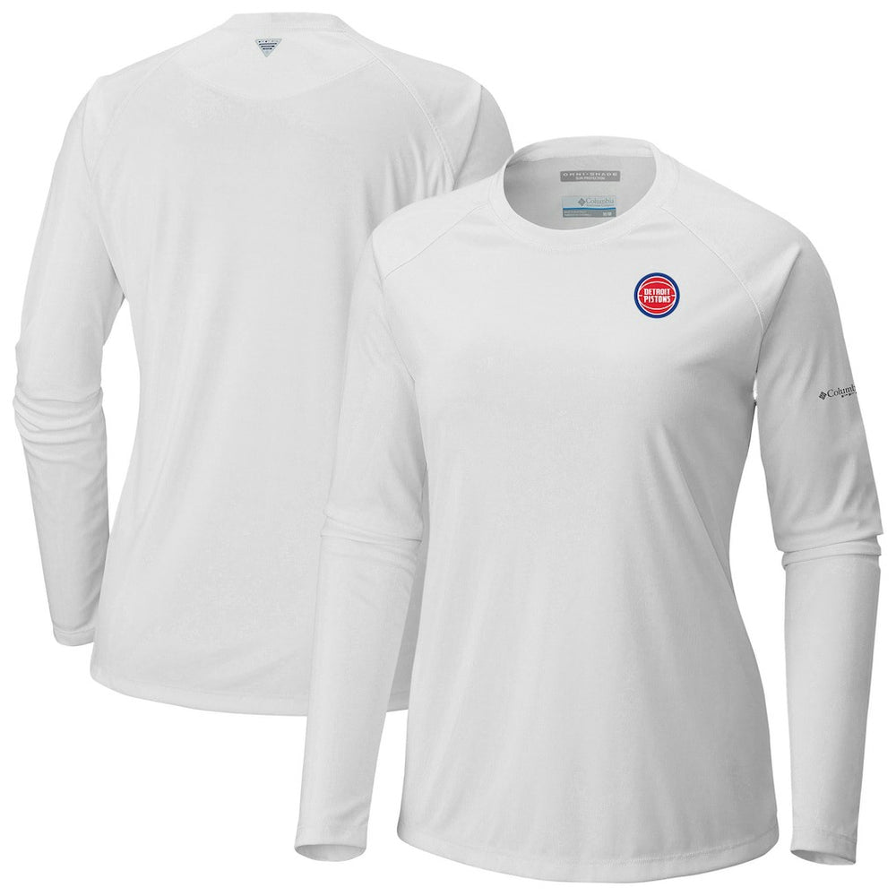 Columbia Detroit Pistons Women's Tidal Tee II Long Sleeve T-Shirt sale