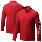 Columbia New Orleans Pelicans PFG Terminal Tackle Quarter-Zip Top