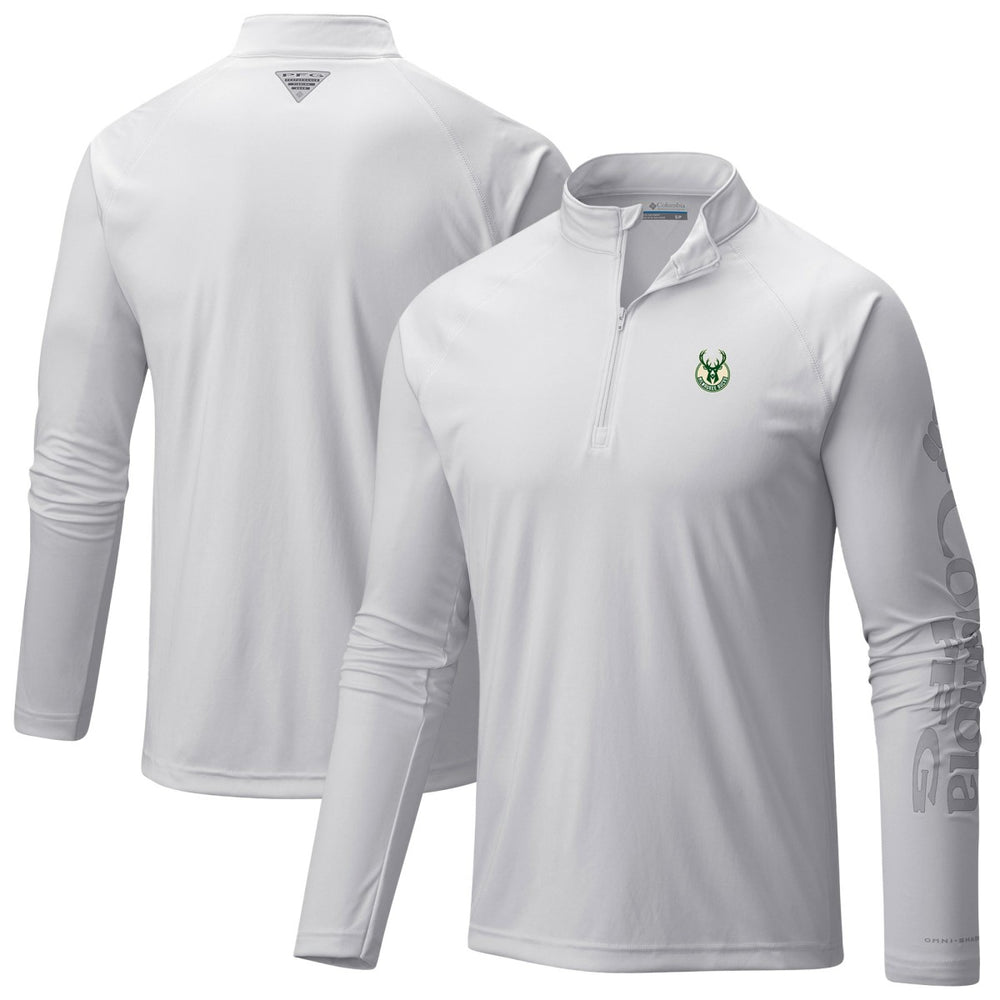 Columbia Milwaukee Bucks PFG Terminal Tackle Quarter-Zip Top