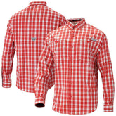 Columbia Houston Rockets Super Tamiami Omni-Shade Long Sleeve Button-Down Shirt