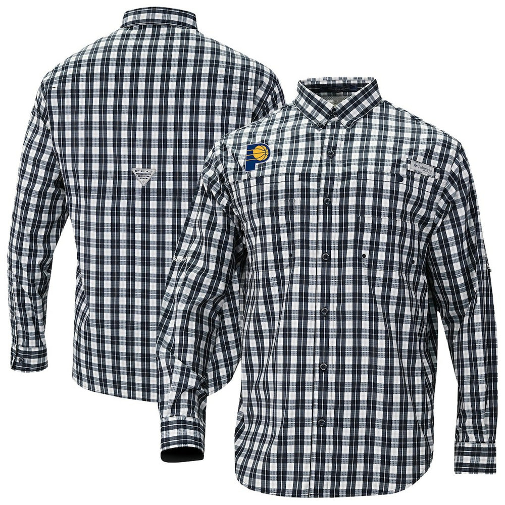 Columbia Indiana Pacers Super Tamiami Omni-Shade Long Sleeve Button-Down Shirt