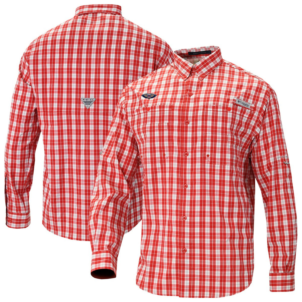 Columbia New Orleans Pelicans Super Tamiami Omni-Shade Long Sleeve Button-Down Shirt