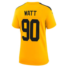 T.J. Watt Women's Alternate 1933 Throwback Game Jersey - Pittsburgh Steelers Jerseys