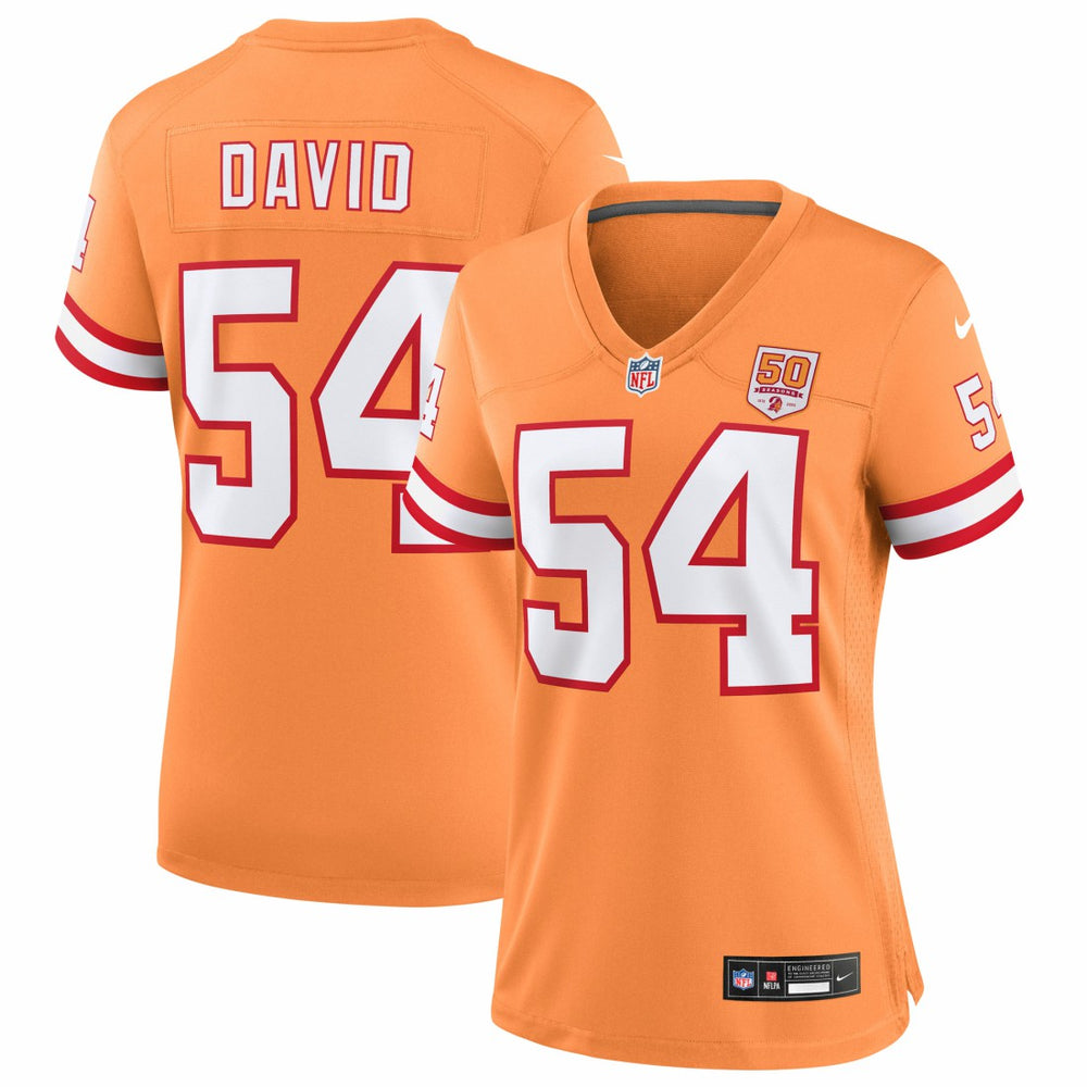 Lavonte David Women's 50th Season Game Jersey - Tampa Bay Buccaneers Jerseys