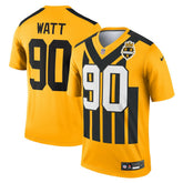 T.J. Watt Alternate 1933 Throwback Legend Player Performance Top - Pittsburgh Steelers Tops