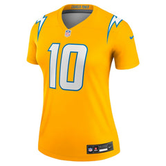 Justin Herbert Women's Alternate Charger Power Legend Player Performance Top - Los Angeles Chargers Tops